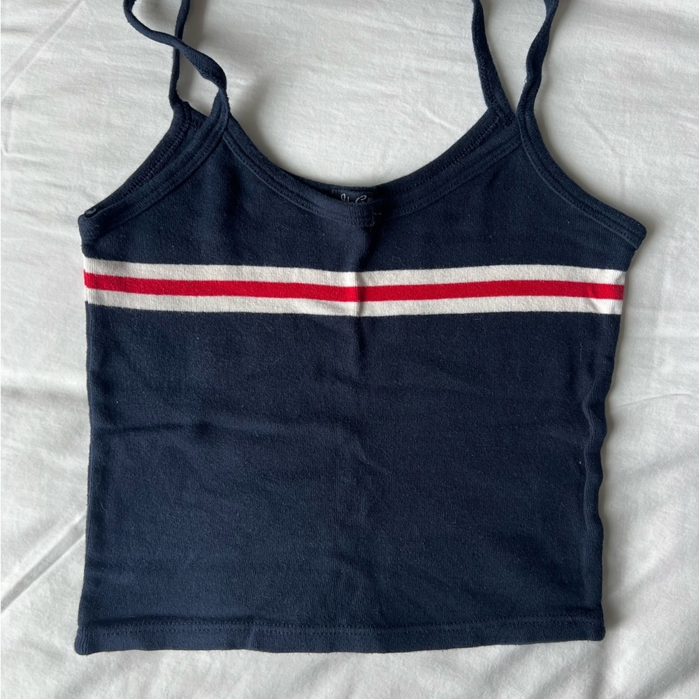 Brandy Melville Vibrant Blue and Red Tank Top
